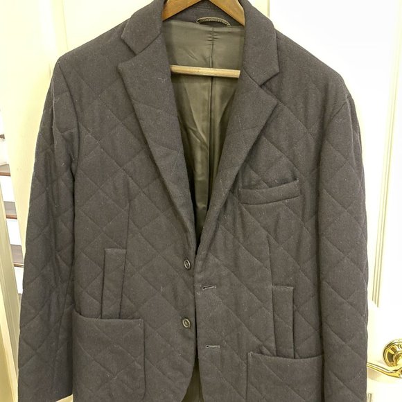 Custom Made Men's Winter Blazer 100% Wool Size 40R Slim Fit - Picture 1 of 2
